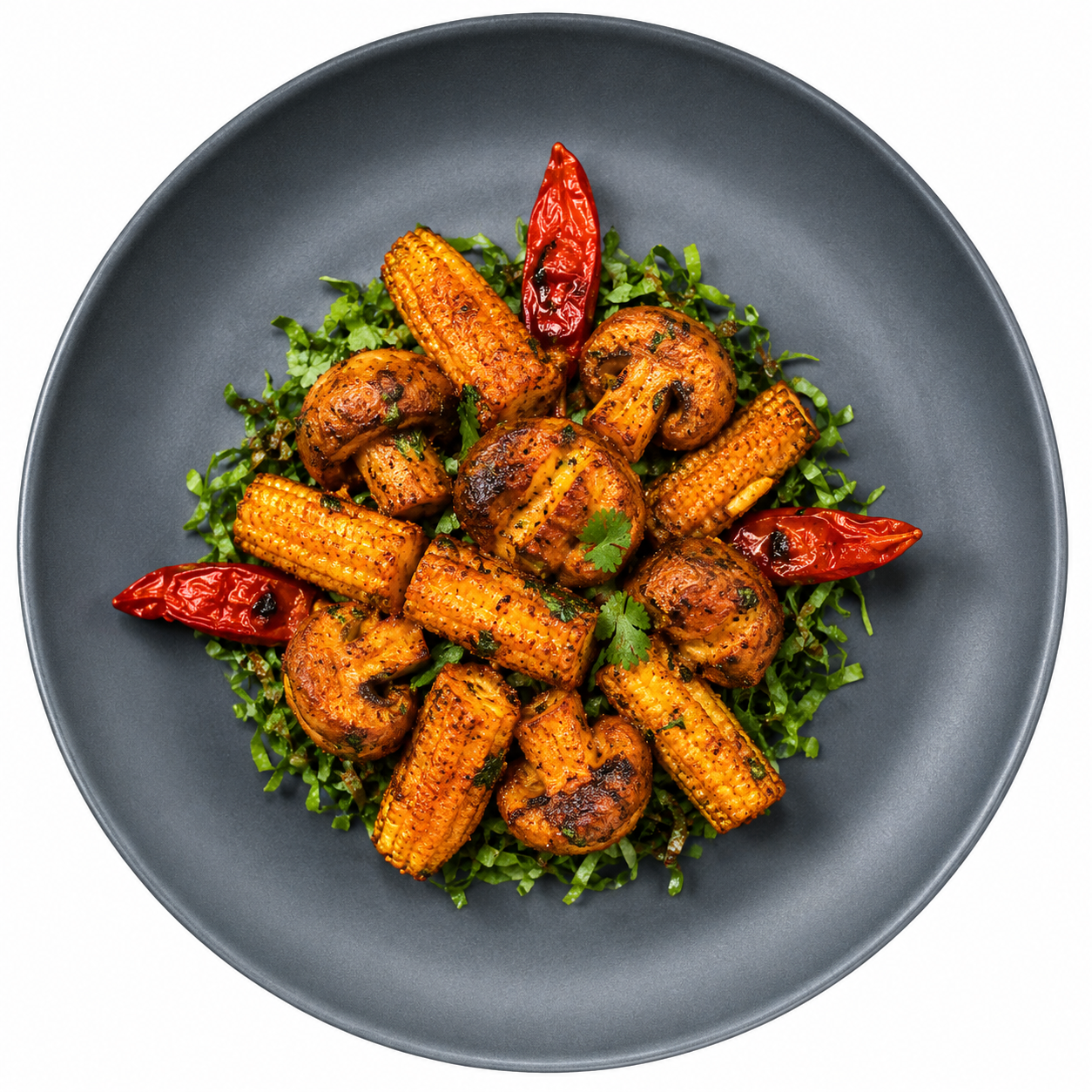Baby Corn Mushroom Tikka